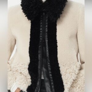 BNWT ZARA FAUX FUR PATCHWORK JACKET